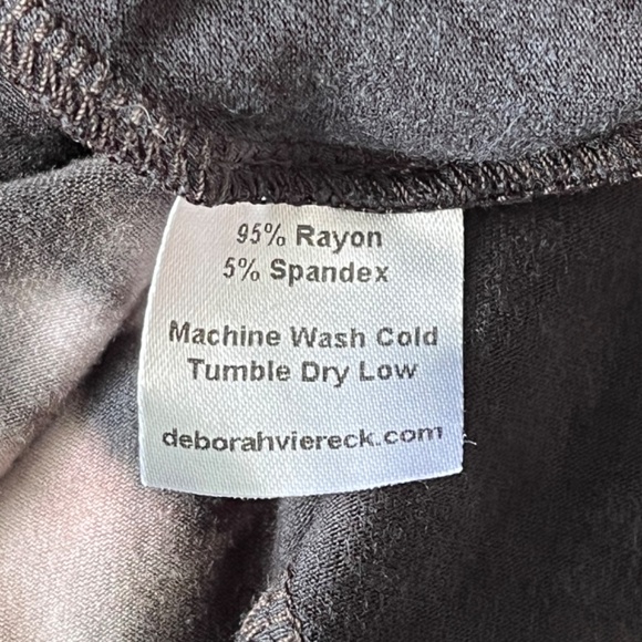 NWT Deborah Viereck Black Tie-Dye Midi Dress - Picture 10 of 10